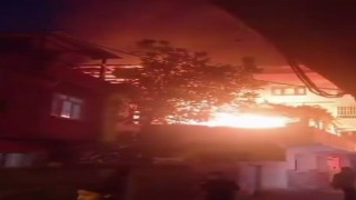 Diyarbakırda korkutan yangın: Alevler metrelerce yükseldi