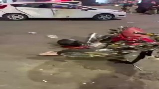 Diyarbakırda motosiklet ile otomobil çarpıştı: 1 yaralı