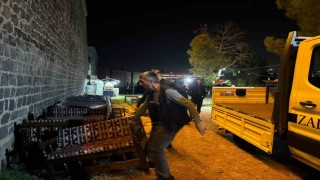 Diyarbakırda sur diplerini işgal eden işyeri tahliye edildi