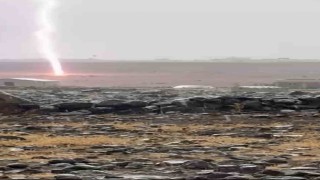 Diyarbakırda yıldırım düşme anı kamerada