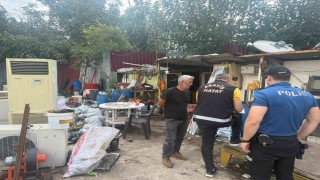 Dörtyolda hurdacılar denetlendi
