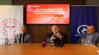 Düzcede 400 yataklı hastane 360 günde inşa edilecek