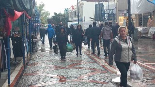 Edirnede sağanak etkili oldu