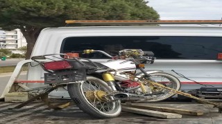 Ehliyetsiz ve plakasız motosiklet kullanan sürücüye 52 bin TL ceza