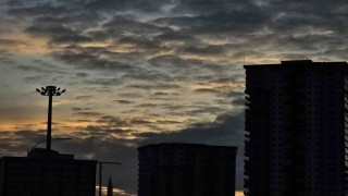 Elazığda gün batımı görsel şölen sundu