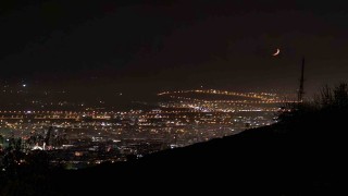 Elazığda hilal ay hayran bıraktı