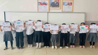 Elazığda öğrencilerden Filistine destek