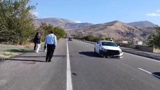 Elazığda otomobil köpeğe çarptı: 1 yaralı