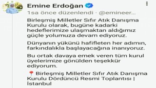 Emine Erdoğan: Hedeflerimize ulaşmaktan aldığımız güçle yolumuza devam ediyoruz