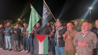 Erzincanda Filistine destek: Cumhuriyet Meydanında dualar edildi