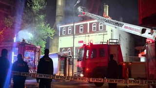 Erzurumda Cami yangını korkuttu