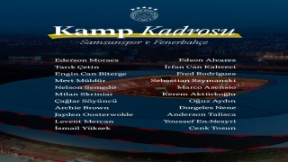 Fenerbahçenin Samsunspor kamp kadrosu belli oldu