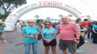 Fethiyede kanser hastaları için koştular