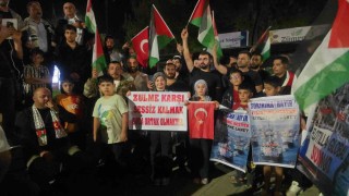 Gaziantepliler Sumud Filosuna destek için toplandı