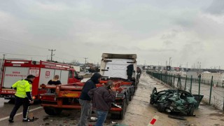 Gemlik Serbest Bölge yolunda kaza: 1 ağır yaralı