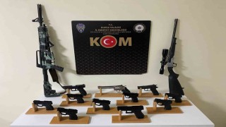 Gemlikte ruhsatsız silah imalatına 4 gözaltı