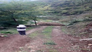 Giresunda köy yolu arazi sahibi tarafından kapatıldı