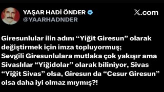 Giresunun Yiğit hamlesi Yiğidoların tepkisini çekti