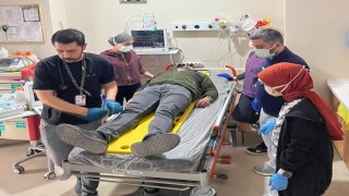 Gölbaşı Devlet Hastanesinde turkuaz kod tatbikatı yapıldı