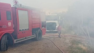 Güdülde hobi bahçesinde çıkan yangın söndürüldü