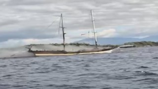 Gulet tekne küle döndü