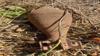 Gümüşhanede 1. Dünya Savaşından kalma patlamamış havan mermisi bulundu