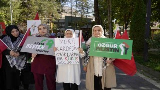 Gümüşhanede kadınlardan Gazze İçin Sessiz Çığlık yürüyüşü