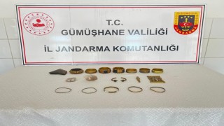Gümüşhanede tarihi eser operasyonunda çok sayıda obje ele geçirildi