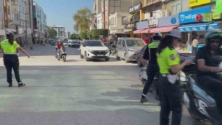 Hatayda motosiklet sürücüleri denetlendi