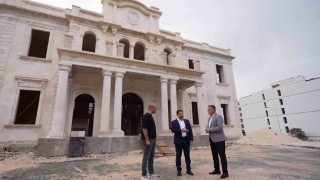 Hatayda tarihi valilik binasında restarasyon çalışmaları sürüyor