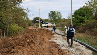 Hendekte kesintisiz içme suyu taşıyacak hat devreye alınıyor
