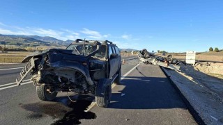 Hisarcıkta trafik kazası: 4 yaralı