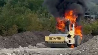 Hızlı Tren Hattı Şantiyesinde Alevler Korkuttu