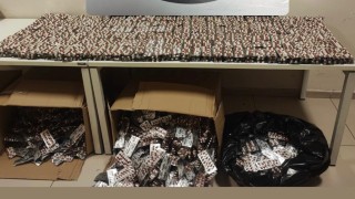 İzmirde binlerce uyuşturucu nitelikli hap ele geçirildi