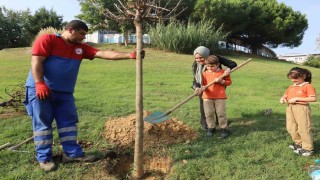 Kağıthanede doğan her bebek için bir fidan toprakla buluşuyor