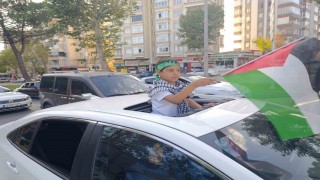 Kahramanmaraşta Filistine destek konvoyu