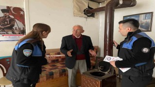 Karabük Emniyetinden soba ve şofben zehirlenmelerine karşı bilinçlendirme çalışması