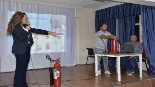 Karacabey Belediyesinden öğrencilere yangın eğitimi