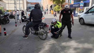 Karamanda motosiklet denetimlerinde 159 sürücüye ceza kesildi