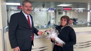 Karamanda PTTden 185inci müşteriye kuruluş yıl dönümü hediyesi