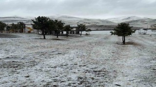 Karayazıda karla gelen güzellik