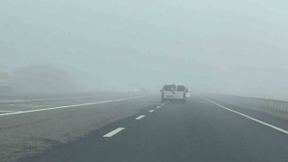 Kars-Gürcistan kara yolunda yoğun sis