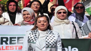 Karsta AK Parti Kadın Kollarından Gazze için sessiz çığlık