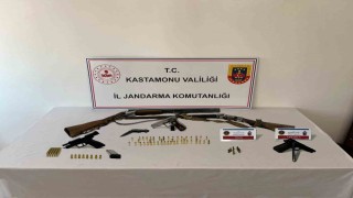 Kastamonuda 3 adet ruhsatsız tabanca ele geçirildi