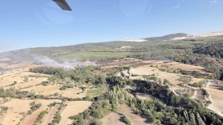 Kavaklıdere-Bozdoğan sınırındaki yangını kısa sürede söndürüldü
