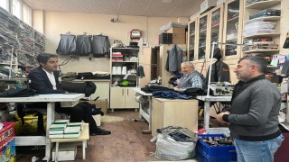 Kaymakam Aslantatar, esnafla buluştu