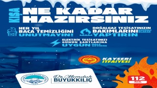 Kayseri Büyükşehir İtfaiyesinden ‘baca temizliği uyarısı