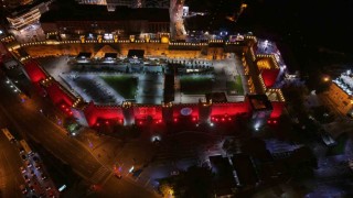 Kayseri Kalesi LED ile aydınlatıldı