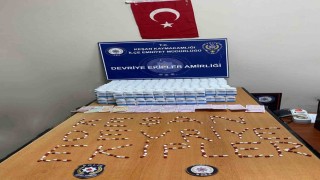 Keşanda park halindeki araçta 16 bin 744 adet uyuşturucu hap ele geçirildi