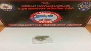 Keşanda uyuşturucuyla yakalanan şahıs gözaltına alındı